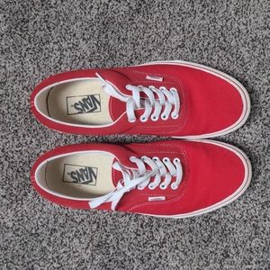 Red Vans - Men's Size 9
